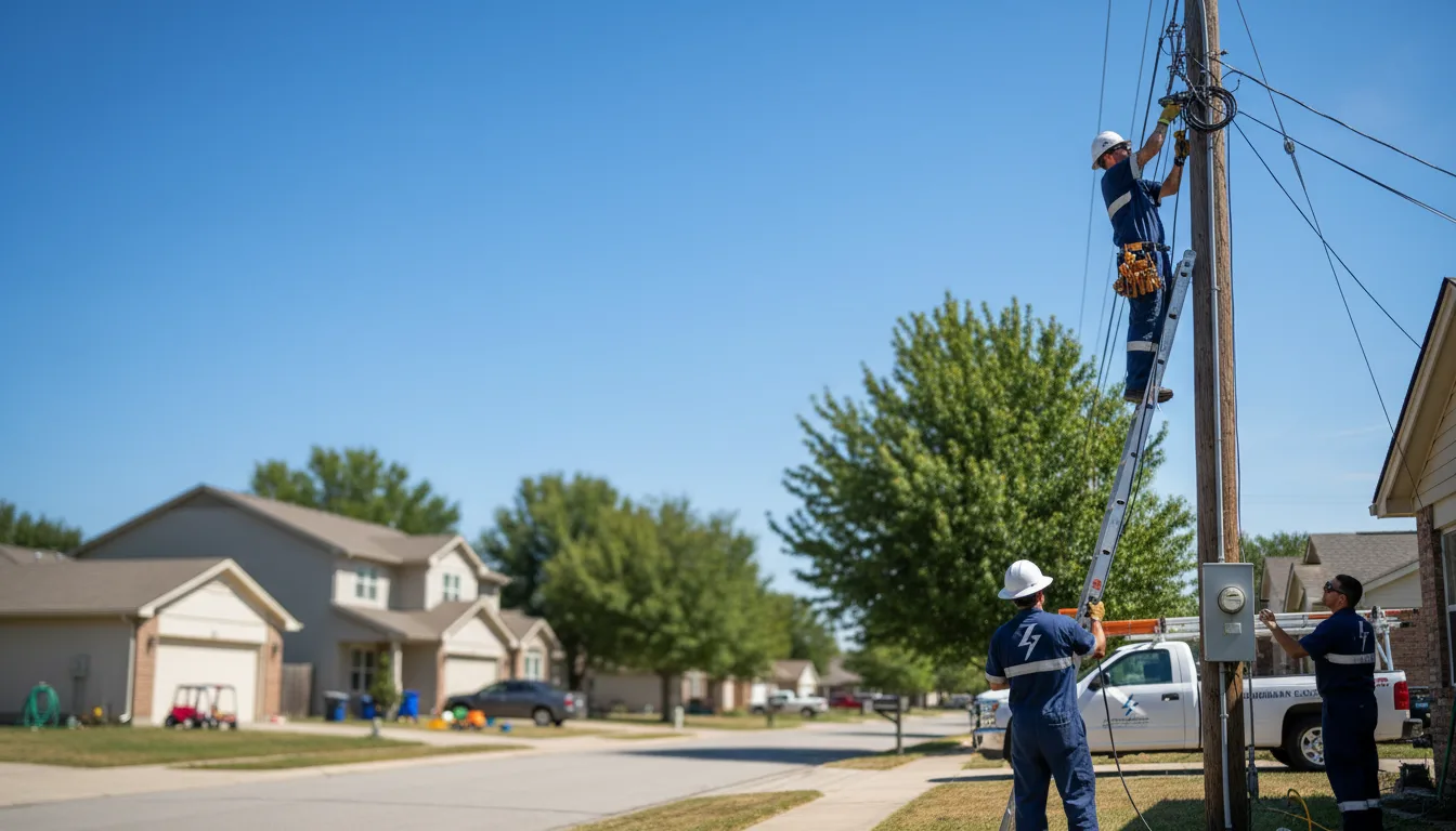 Residential electrician providing installation services in Smithfield, OH